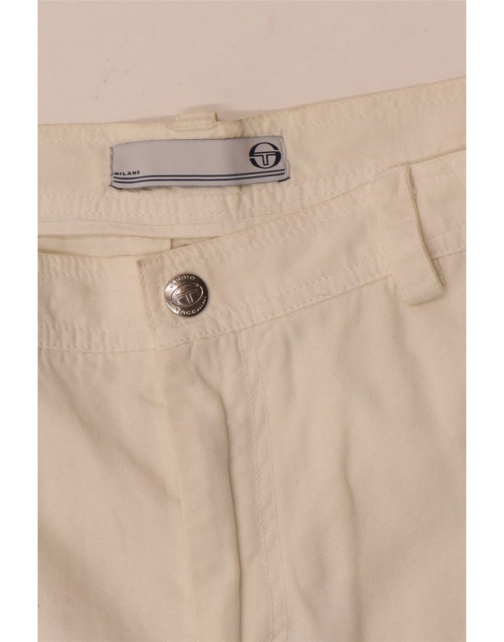 Sergio Tacchini Herren Cargoshorts W32 Medium Weiß