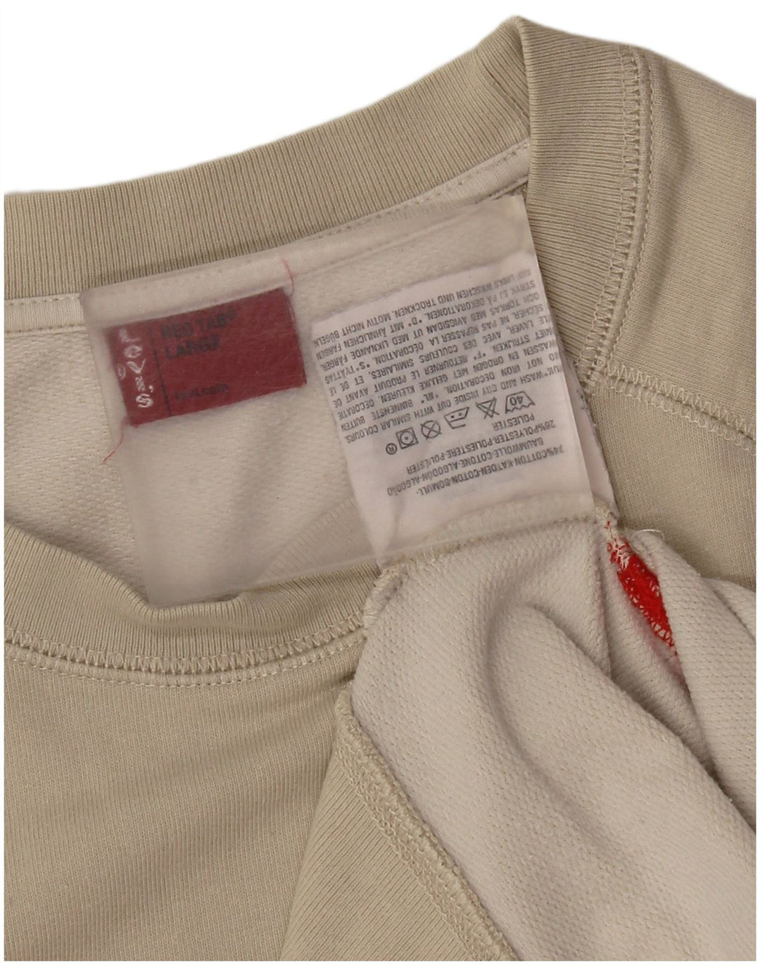 Levi's Damen Grafik-Sweatshirt-Pullover UK 16 Large Graue Baumwolle