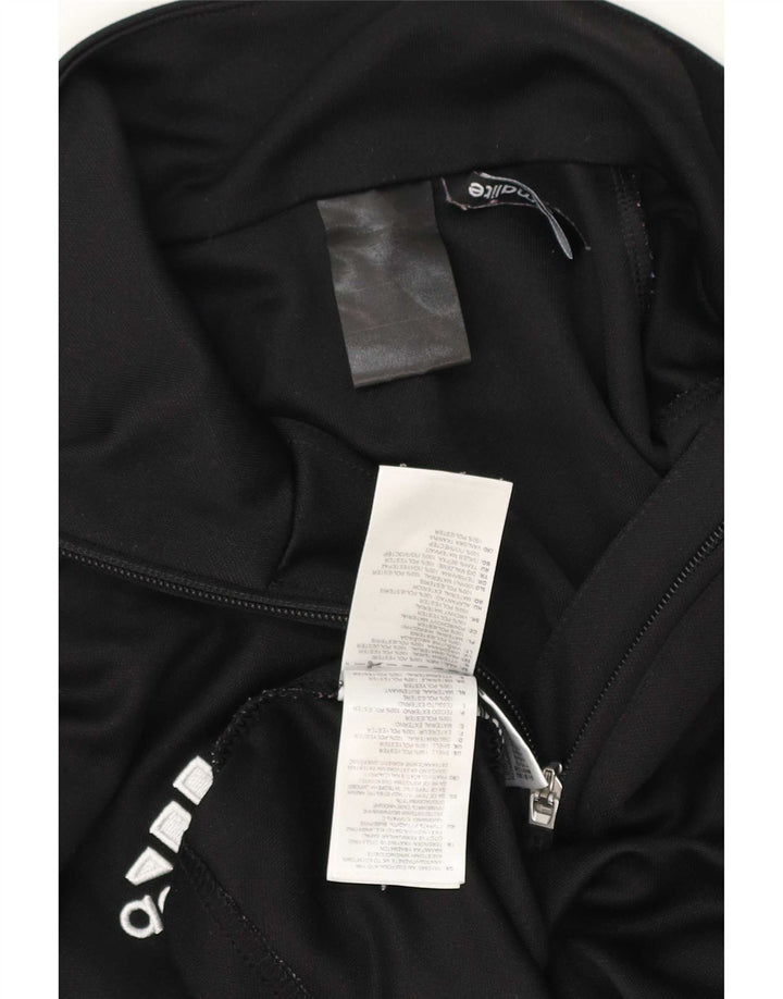 Adidas Herren Climalite Zip Neck Pullover Trainingsanzug Top Large Schwarz Polyester