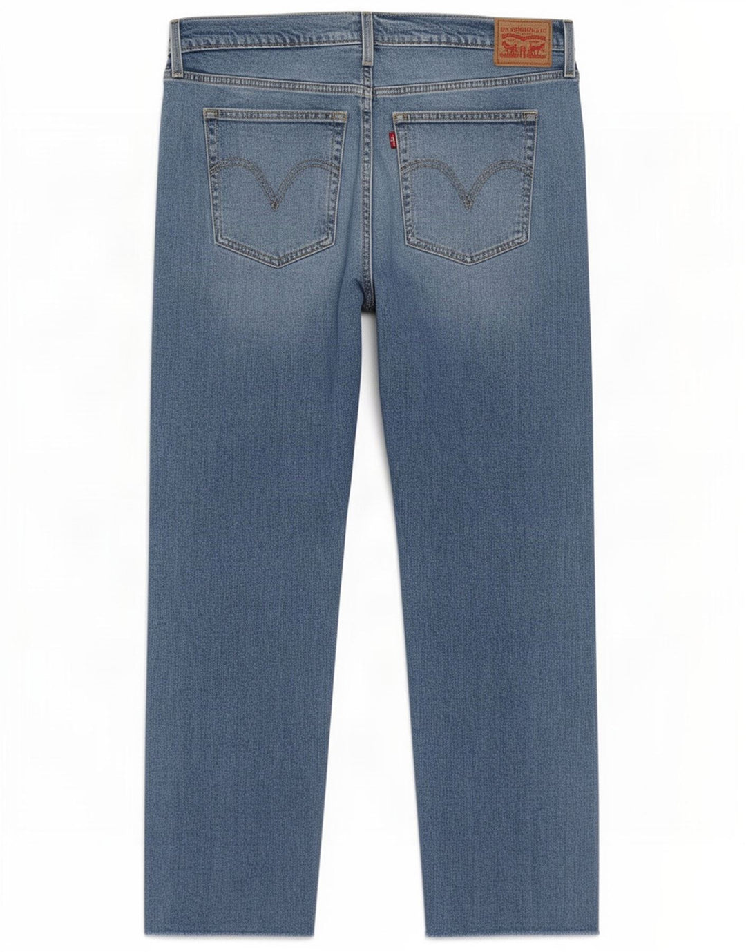 Levi's Damen Straight Jeans W34 L27 Blaue Baumwolle