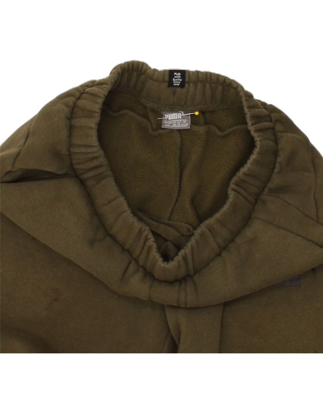 PUMA Boys Tracksuit Trousers Joggers 11-12 Years Khaki Vintage Puma and Second-Hand Puma from Messina Hembry 