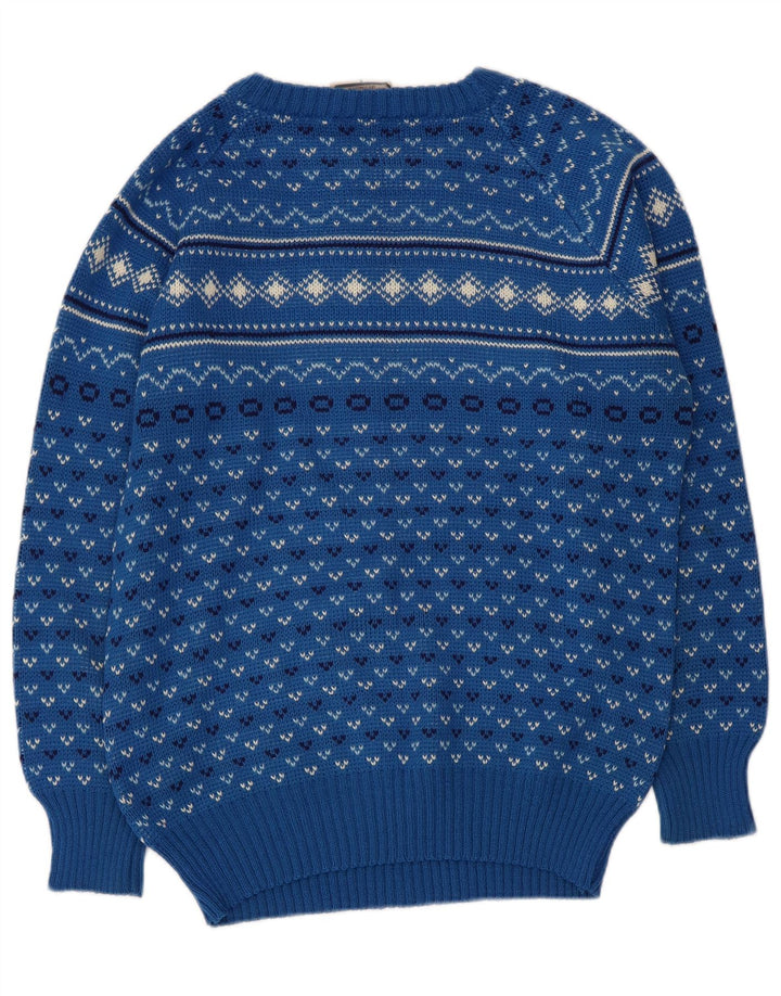 Levi's Herren-Pullover mit Rundhalsausschnitt, klein, blau, geometrisches Acryl