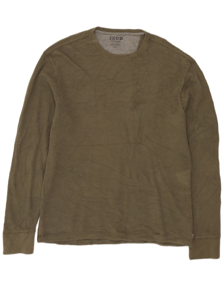 IZOD Herren-Top, langärmelig, groß, Khaki