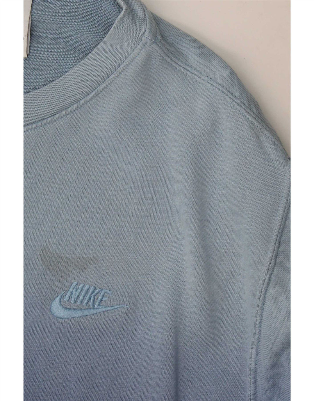 Nike Herren-Sweatshirt-Pullover aus mittelblauer Batik-Baumwolle