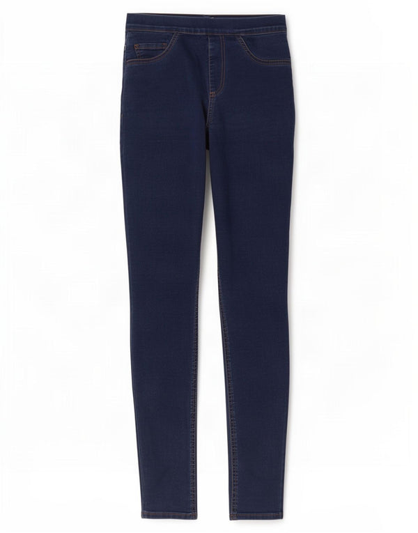 Marks & Spencer Damen Jegging-Jeans UK 10 Small W26 L30 Blaue Baumwolle