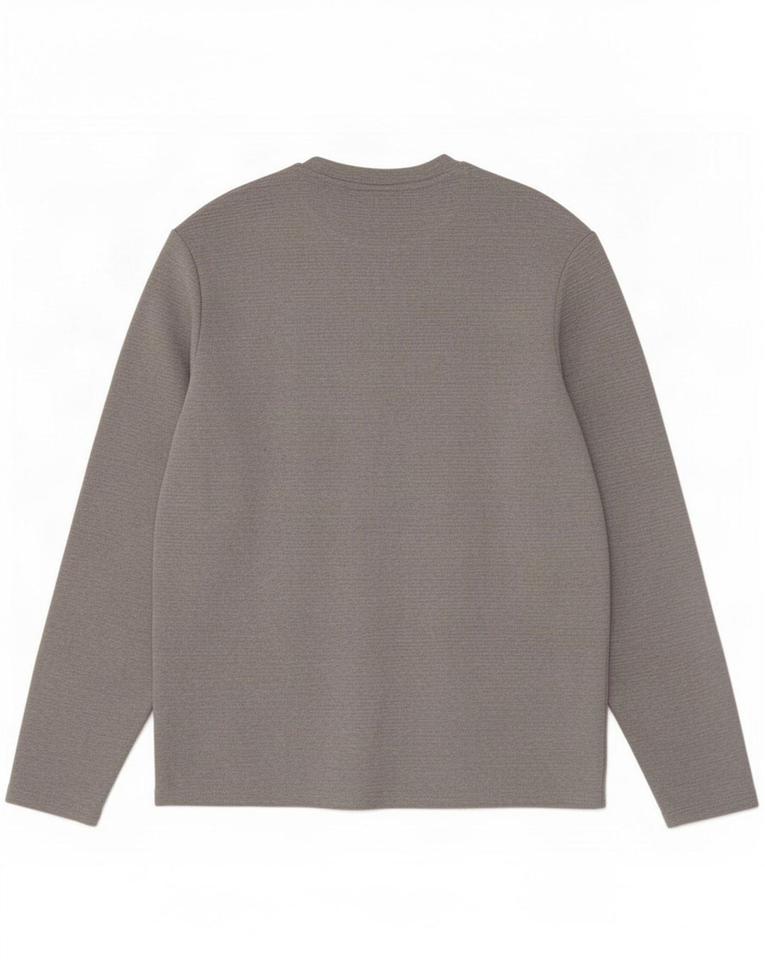 Zara Herren-Oberteil, langärmelig, mittelgrau, Polyester