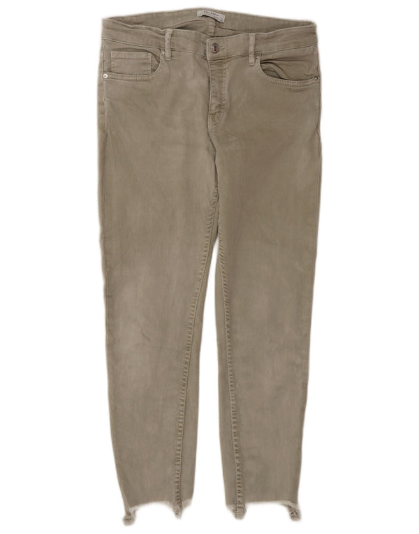 Zara Damen Slim Jeans EU 40 Medium W30 L26 Grau