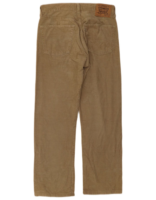 LEVI'S Mens 551 Straight Corduroy Trousers W31 L28  Beige Cotton