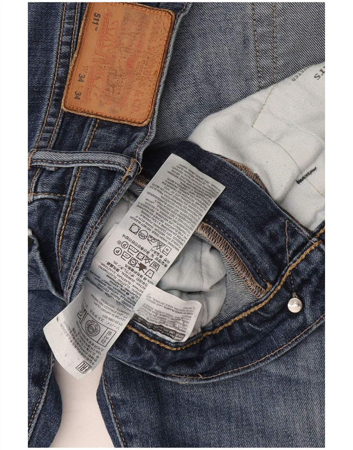 Levi's Herren 511 Slim Jeans W34 L28 Blaue Baumwolle