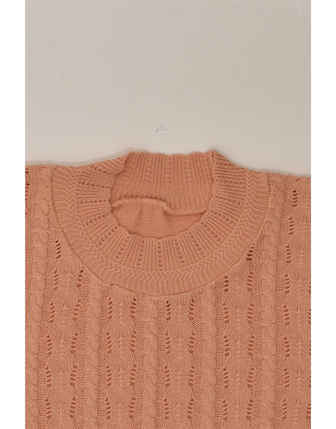 VINTAGE Womens Short Sleeve Crew Neck Jumper Sweater UK 12 Medium Brown | Vintage Vintage | Thrift | Second-Hand Vintage | Used Clothing | Messina Hembry 