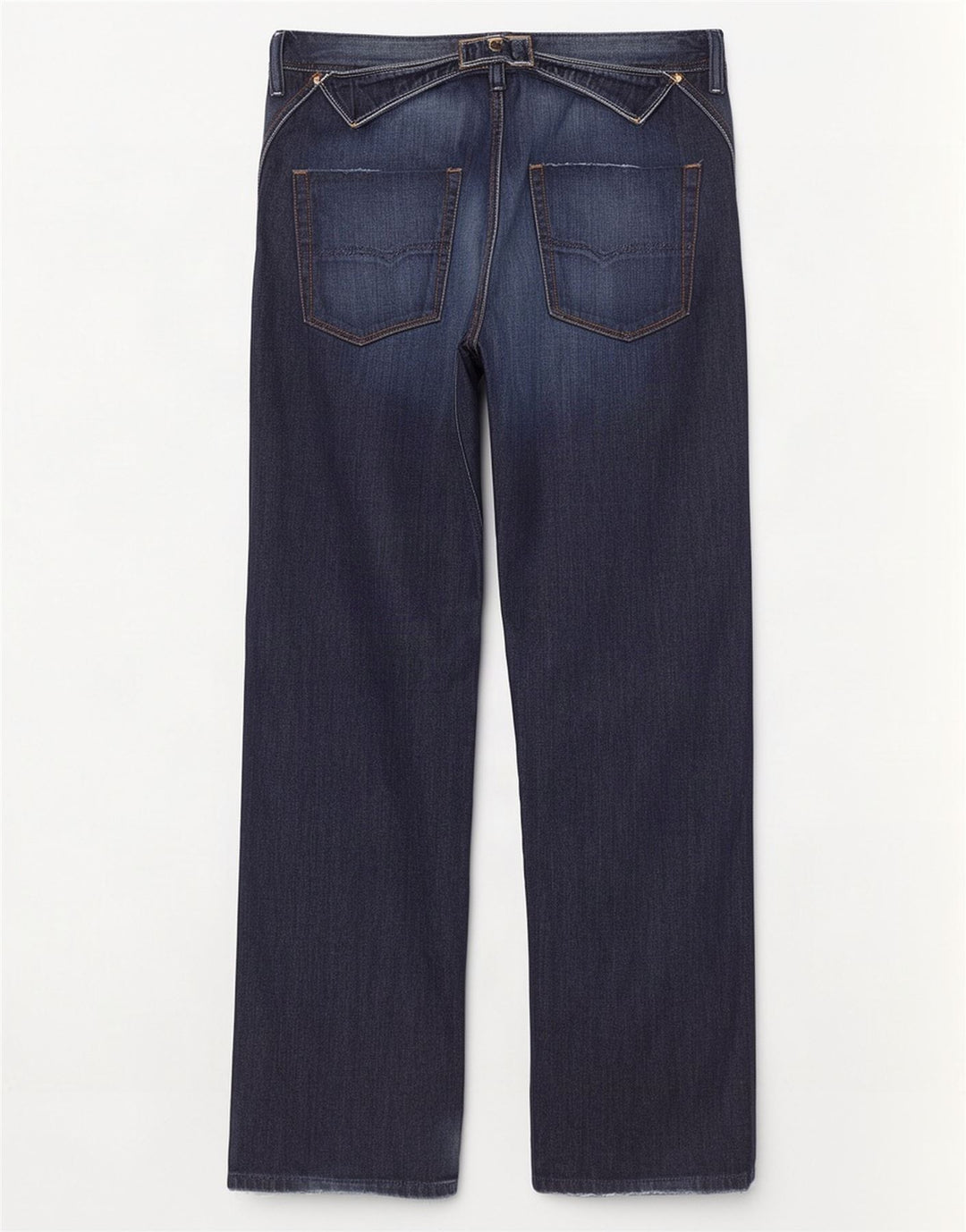 Diesel Herren Pheyo Distressed Straight Jeans W33 L34 Marineblaue Baumwolle
