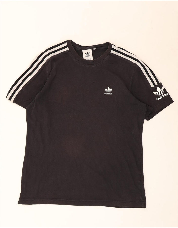 Adidas Herren T-Shirt Top Medium Schwarz Baumwolle
