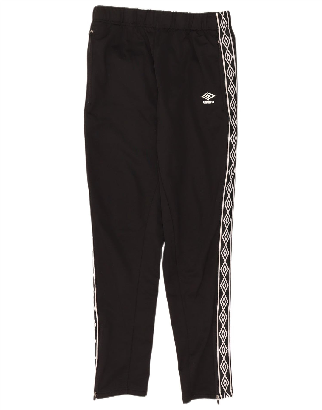 Umbro Herren-Trainingshose mit Grafik, groß, aus schwarzem Polyester