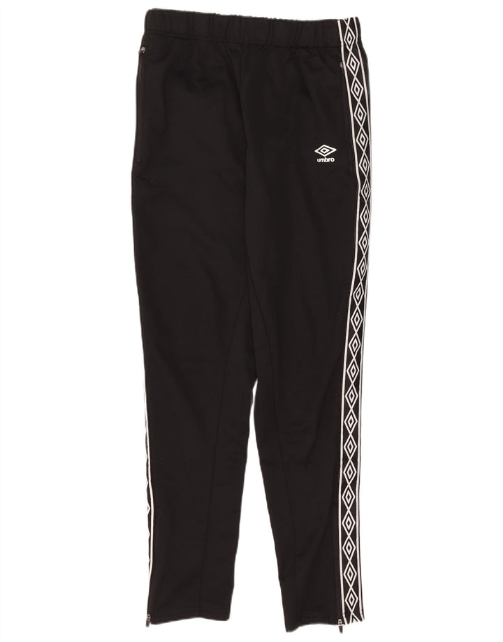 Umbro Herren-Trainingshose mit Grafik, groß, aus schwarzem Polyester