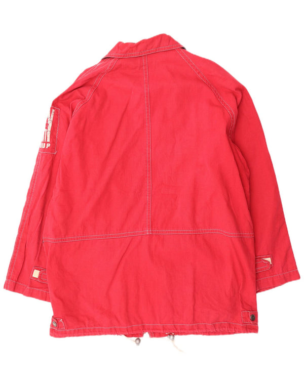 Brugi Herren Graphic Utility Jacke IT 52 XL Rote Baumwolle