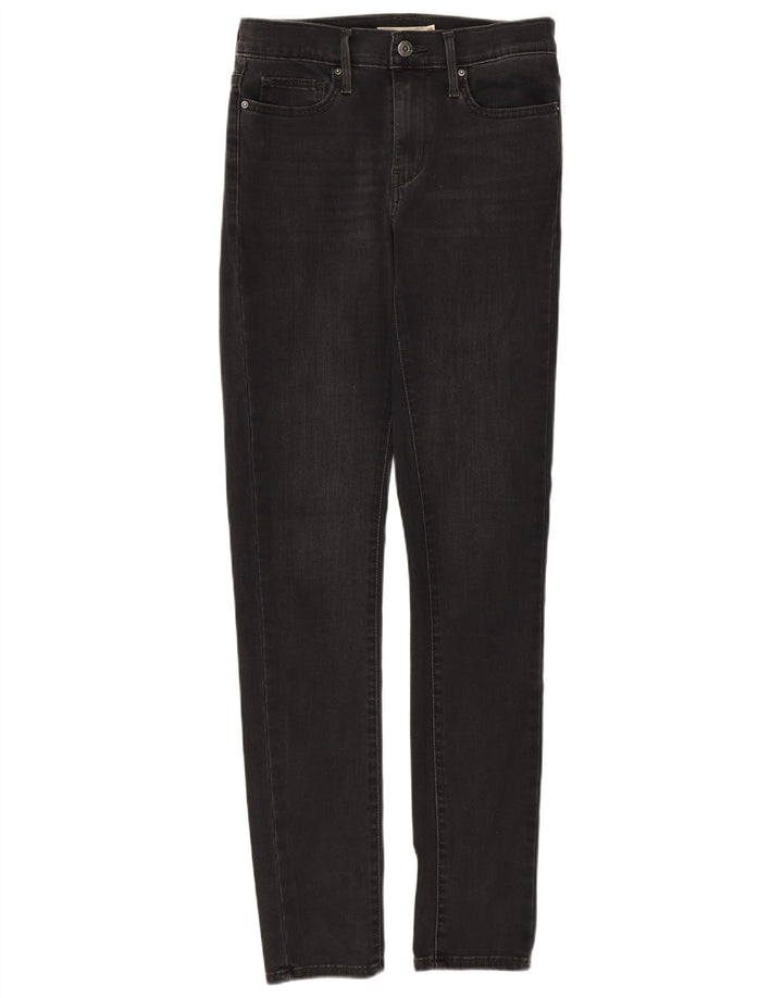 Levi's Damen Skinny Jeans W28 L32 Schwarze Baumwolle
