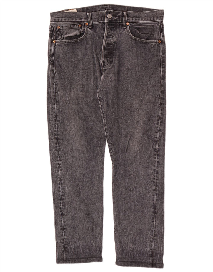 Levi's Herren 501 Straight Jeans W33 L28 Graue Baumwolle