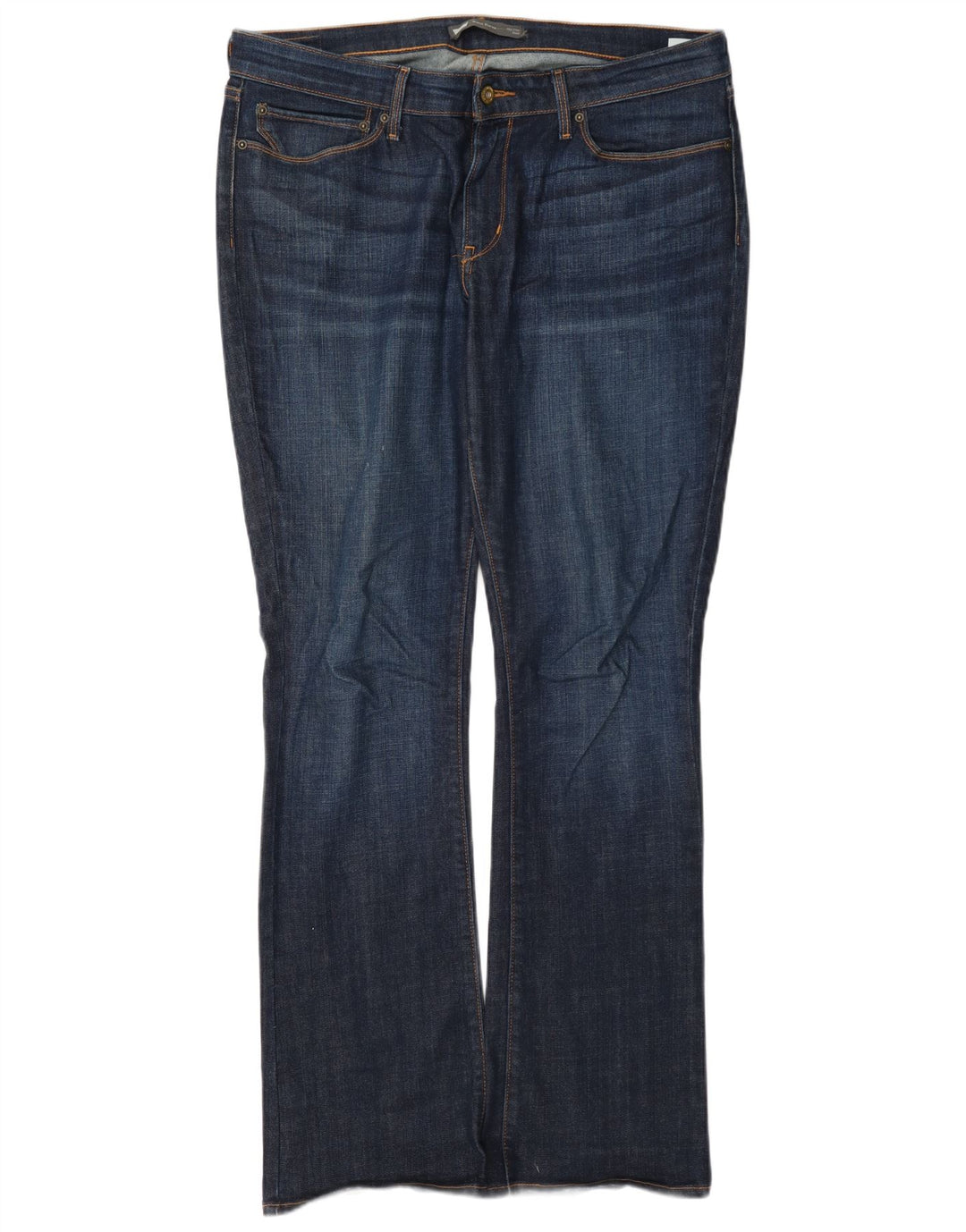 Levi's Damen-Bootcut-Jeans mit mittelhohem Bund, W33 L32, marineblaue Baumwolle
