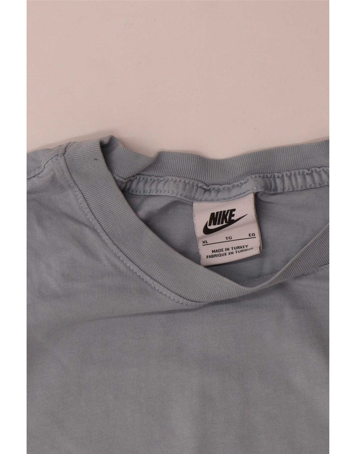 Nike Herren T-Shirt Top XL Blau Baumwolle