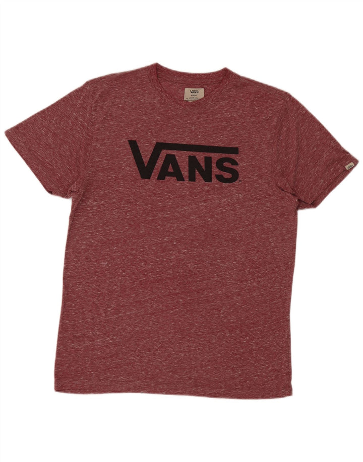 VANS Herren Grafik-T-Shirt-Oberteil Mittelbraun gefleckt