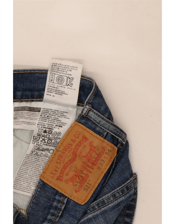 Levi's Herren 511 Slim Jeans W33 L31 Blaue Baumwolle