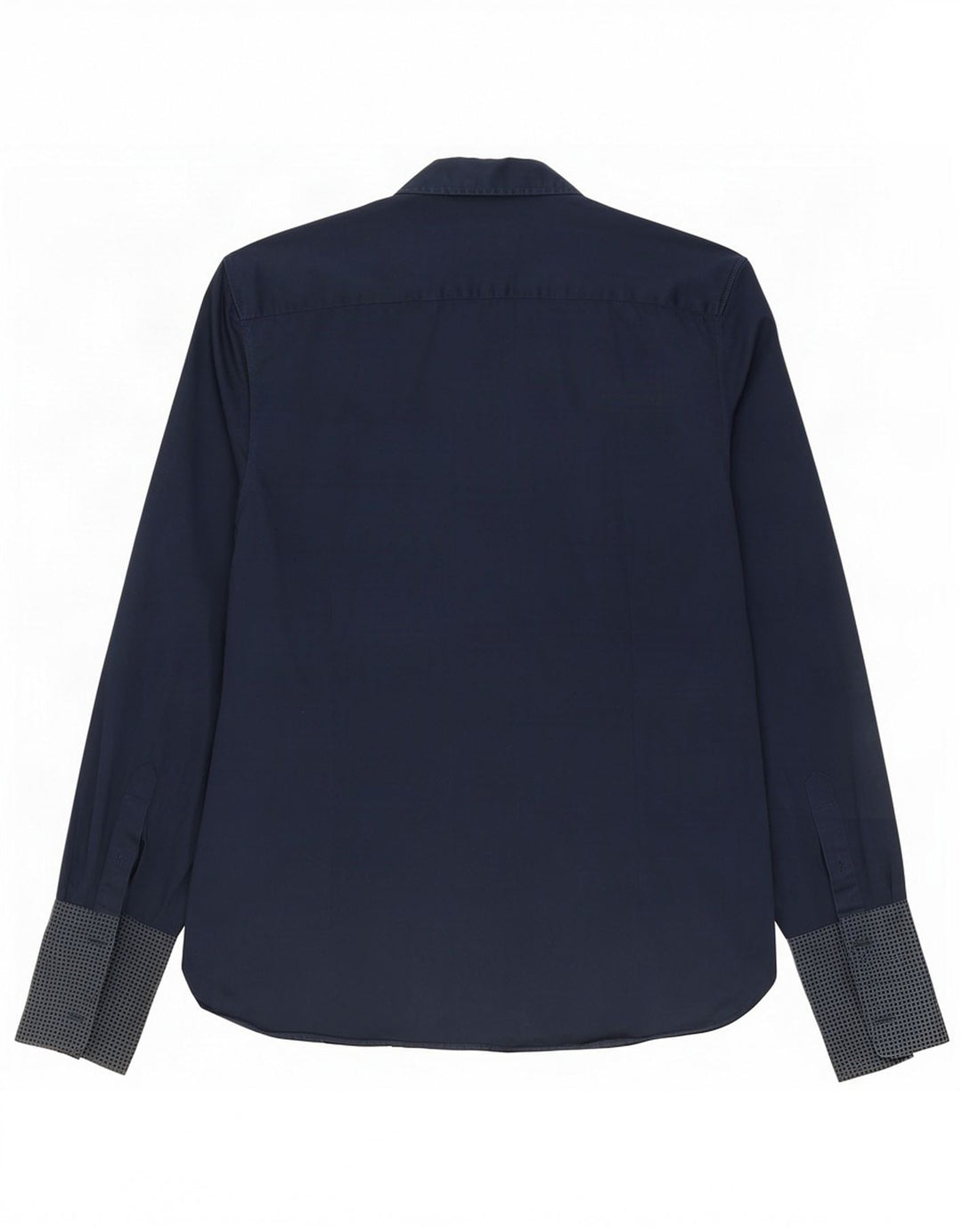 Ted Baker formelles Herrenhemd, Größe 15,5, mittelgroß, marineblau gepunktet