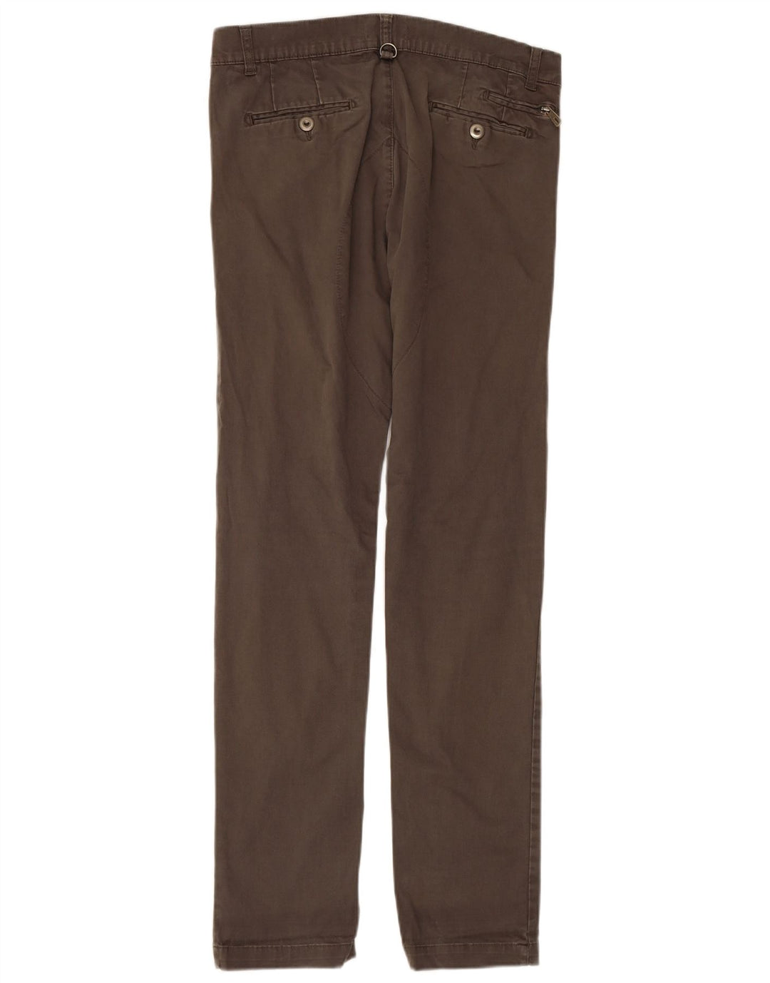 ZARA Slim Chino-Hose für Herren, EU 42, Größe L, W32, L33, Braun, Baumwolle