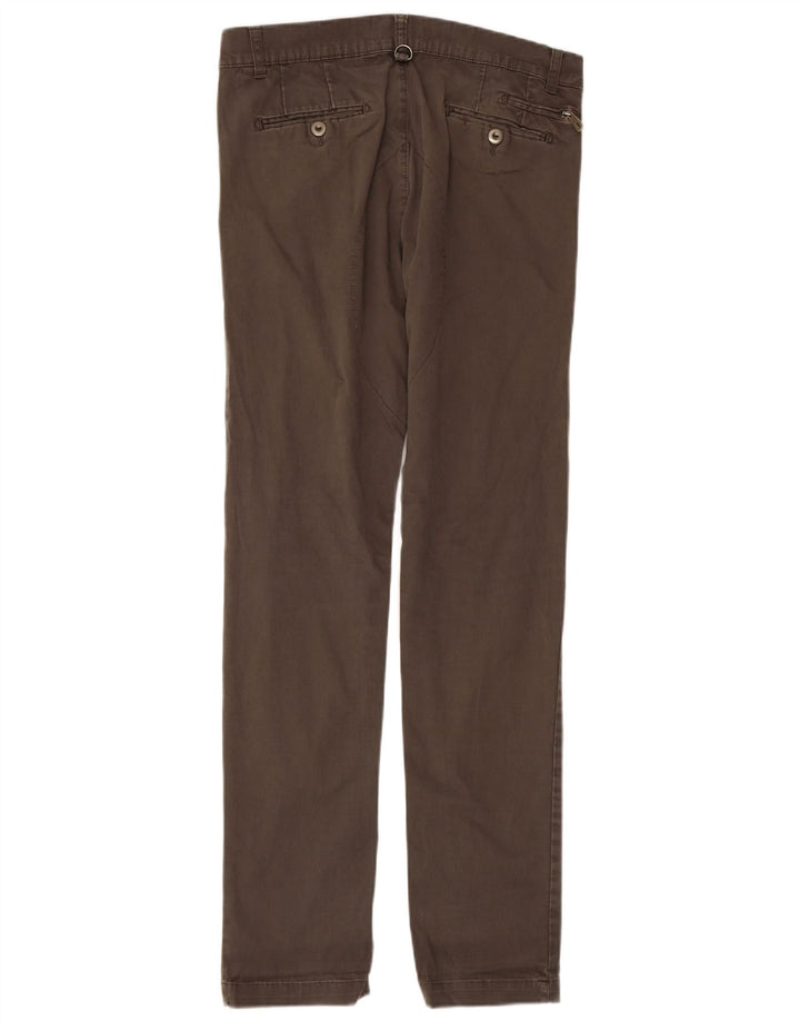 ZARA Slim Chino-Hose für Herren, EU 42, Größe L, W32, L33, Braun, Baumwolle
