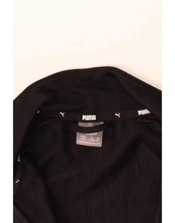PUMA Jungen Grafik-Trainingsanzug-Top-Jacke, 11–12 Jahre, Schwarz