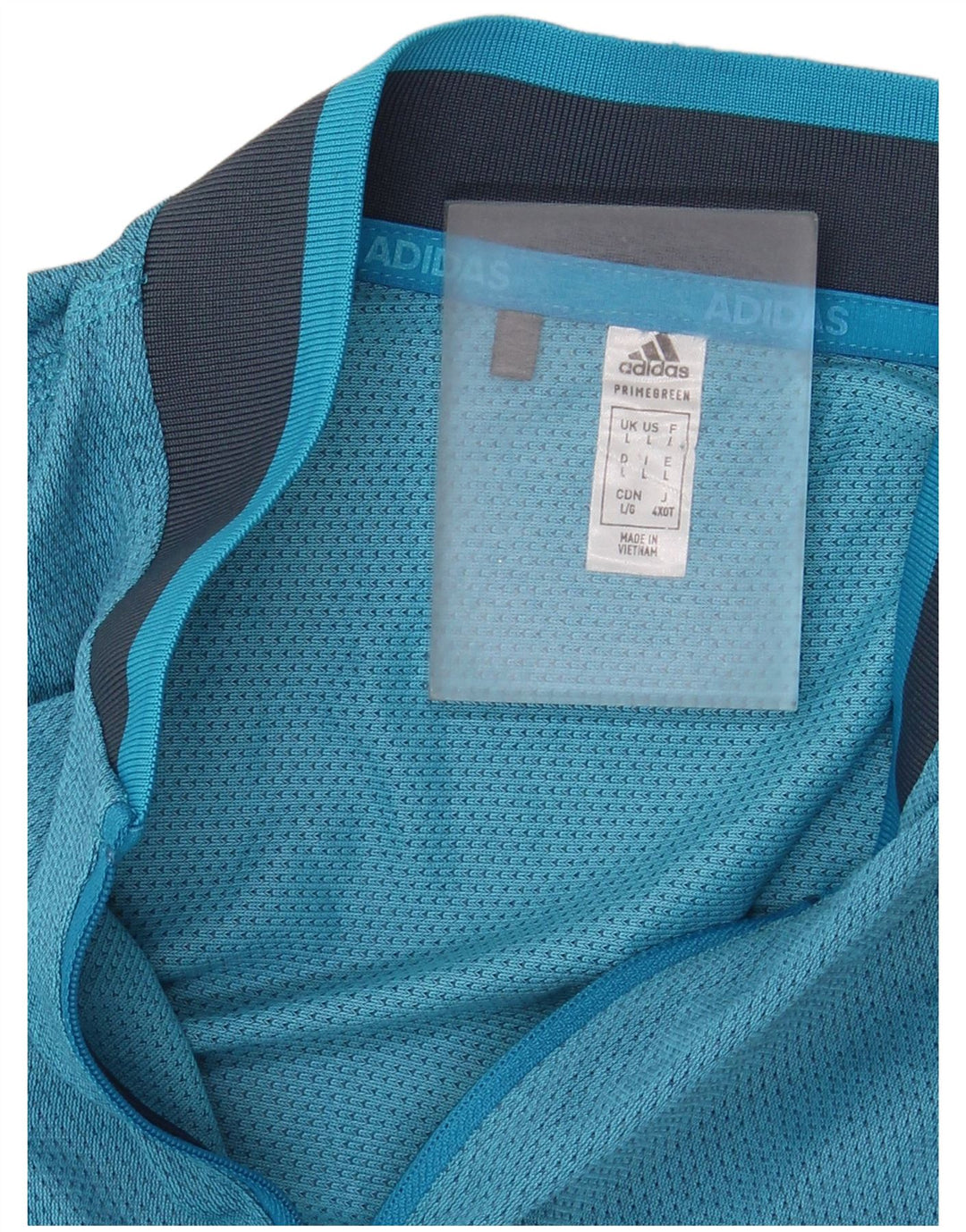 Adidas Damen Weste Top UK 14 Large Blau Colourblock