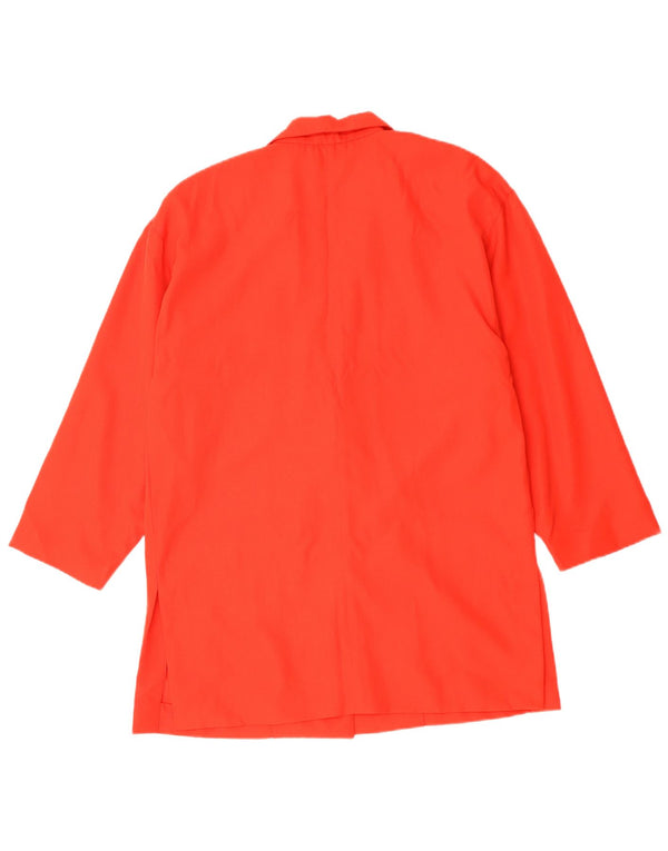LUISA SPAGNOLI Damen Übergroße 2-Knopf-Blazerjacke UK 10 Small Rot