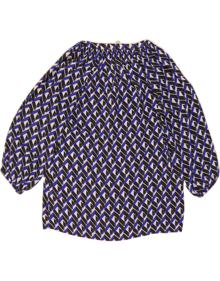 BANANA REPUBLIC Womens Petite Oversized Blouse Top UK 10 Small Blue Vintage Banana Republic and Second-Hand Banana Republic from Messina Hembry 