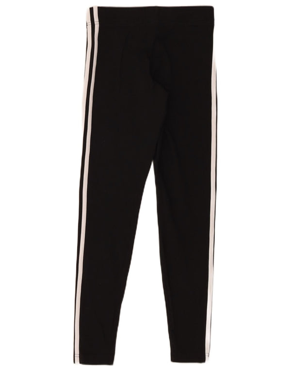 Adidas Mädchen-Leggings, 13–14 Jahre, schwarze Baumwolle