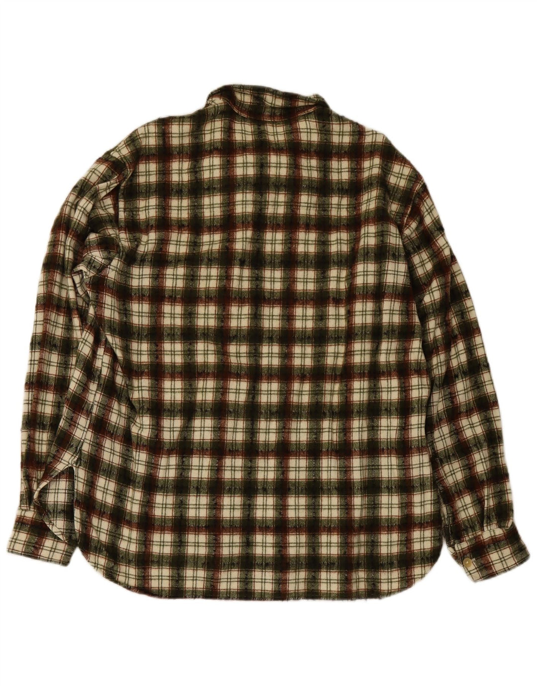 Vintage Herren-Flanellhemd, groß, mehrfarbig, kariert