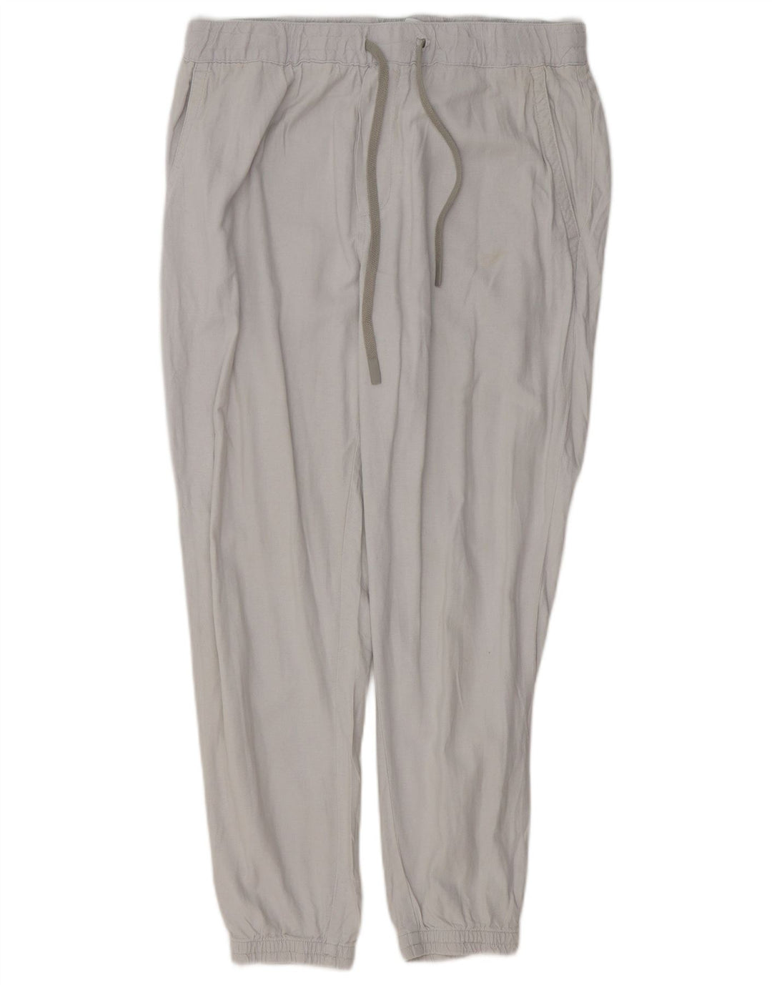 Zara Damen Jogger-Chinohose, Größe L, W32, L28, Grau