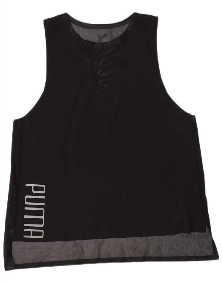 Puma Damen Graphic Vest Top UK 18 XL Schwarz Polyester