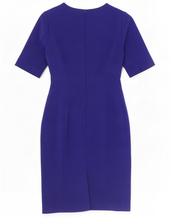 Hobbs Damen Etuikleid UK 10 Small Blau Polyester