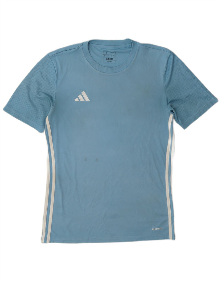 Adidas Herren Dri Fit Slim T-Shirt Top Small Blau