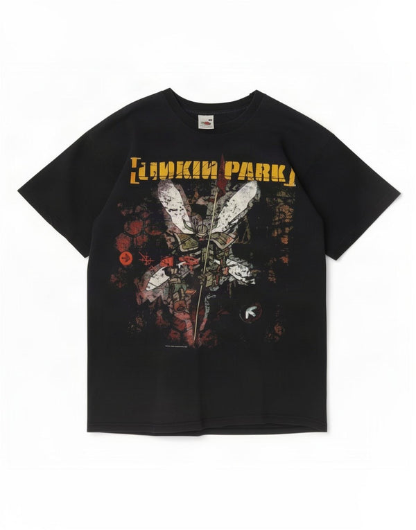 Vintage Herren Linkin Park Hybrid Theory 2002 T-Shirt Top Medium Schwarz