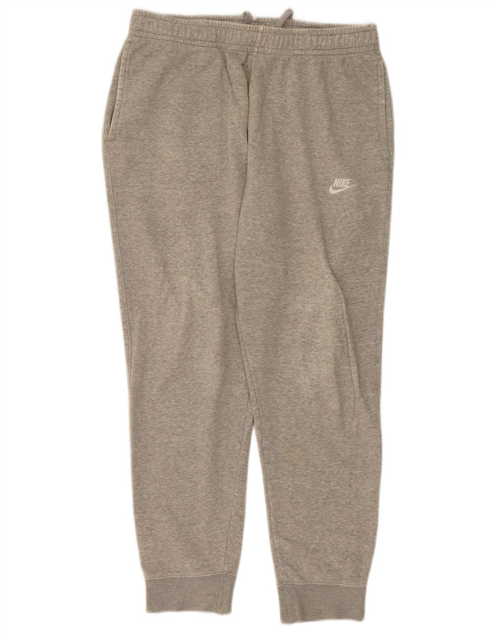 Nike Herren-Trainingshose, Jogginghose, groß, graue Baumwolle