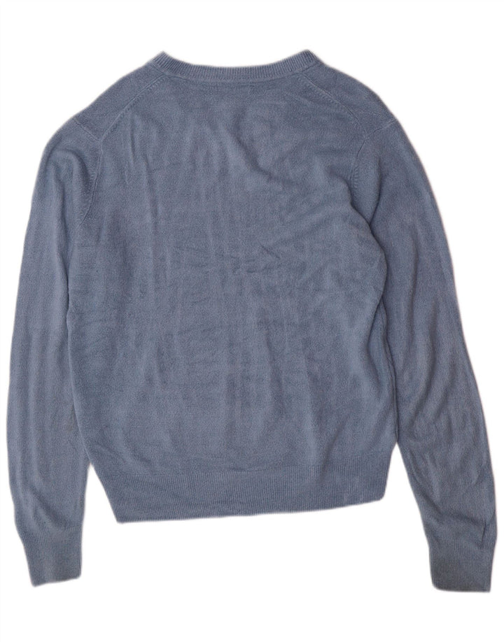 Dockers Herren-Pullover mit V-Ausschnitt, klein, blau, Argyle/Diamant-Acryl