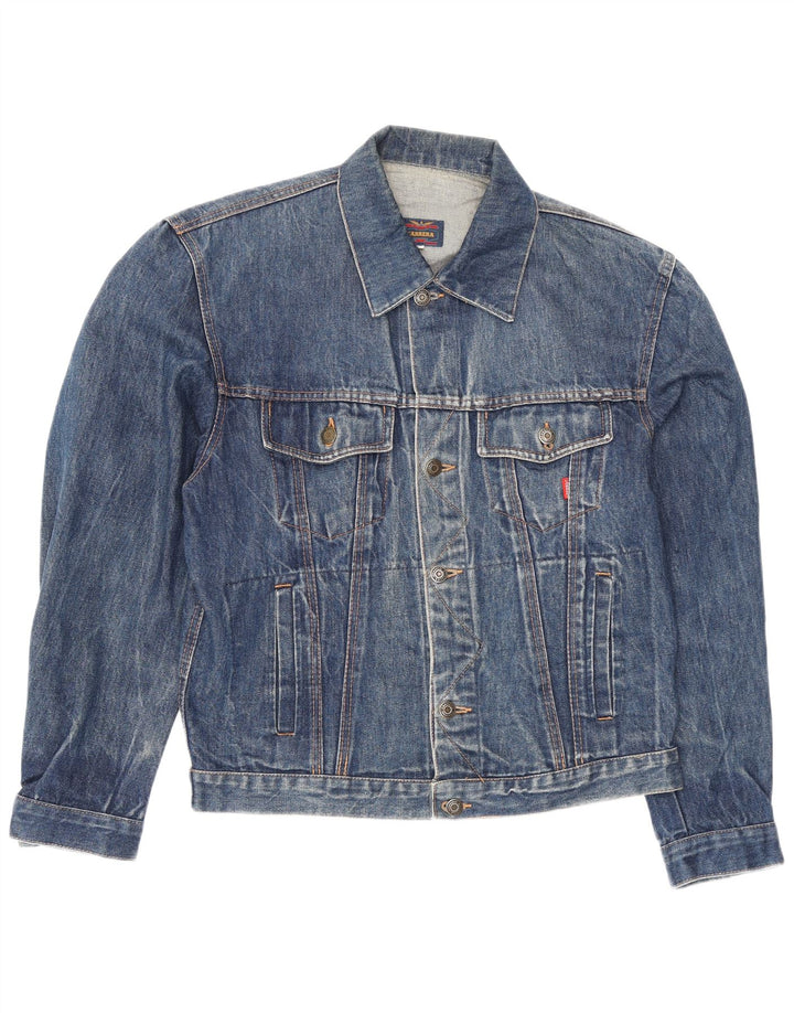 Carrera Herren Jeansjacke UK 40 Große blaue Baumwolle