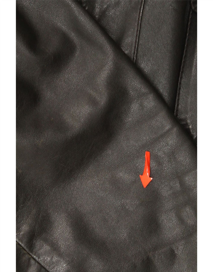 Zeiler Herren Lederjacke UK 40 Large Schwarz