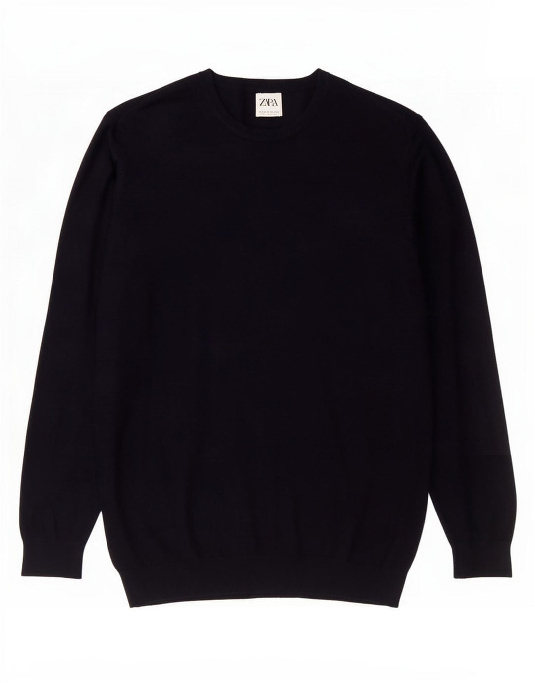 Zara Herren-Pullover mit Rundhalsausschnitt, mittelgroß, Marineblau