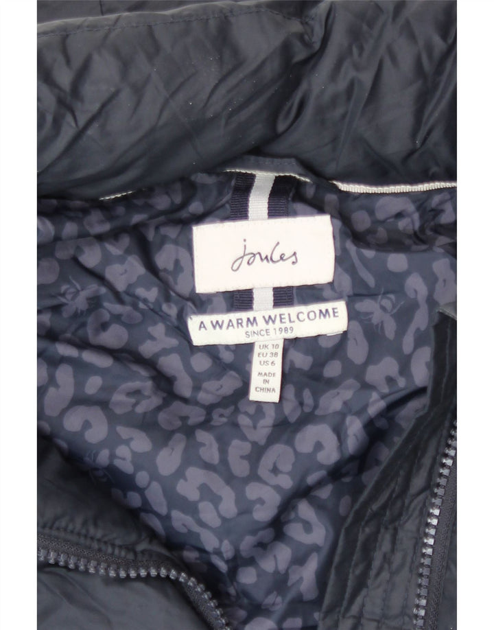 Joules Damen-Kapuzenübergroßer, gepolsterter Mantel UK 10 Small Marineblau Polyester