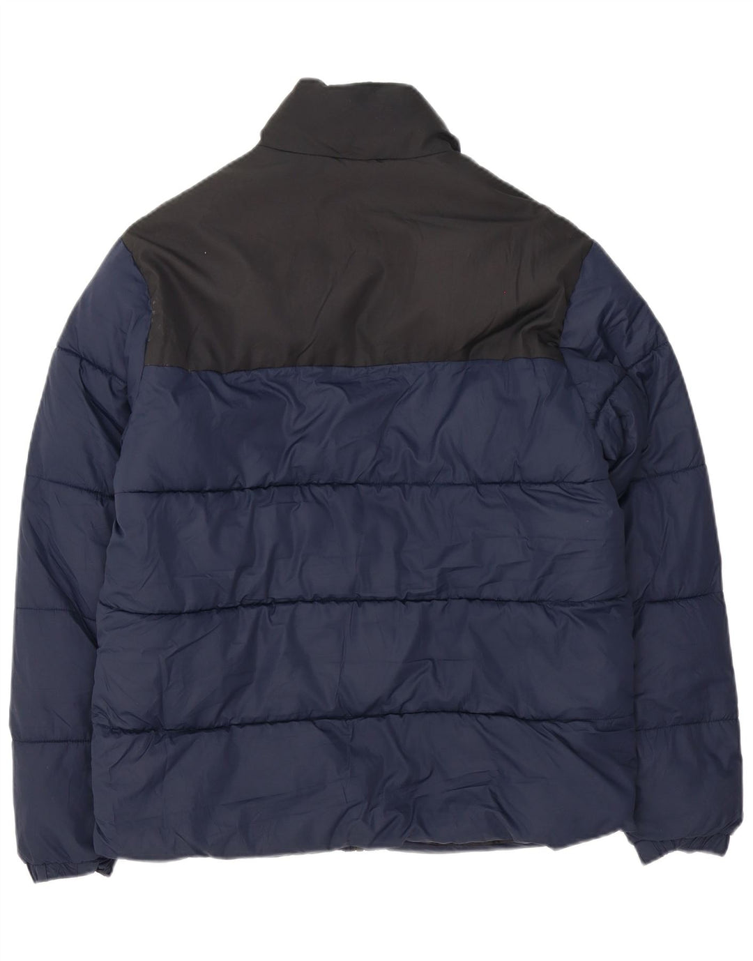 Jack & Jones Herren Wattierte Jacke UK 38 Mittel Marineblau Farbblock
