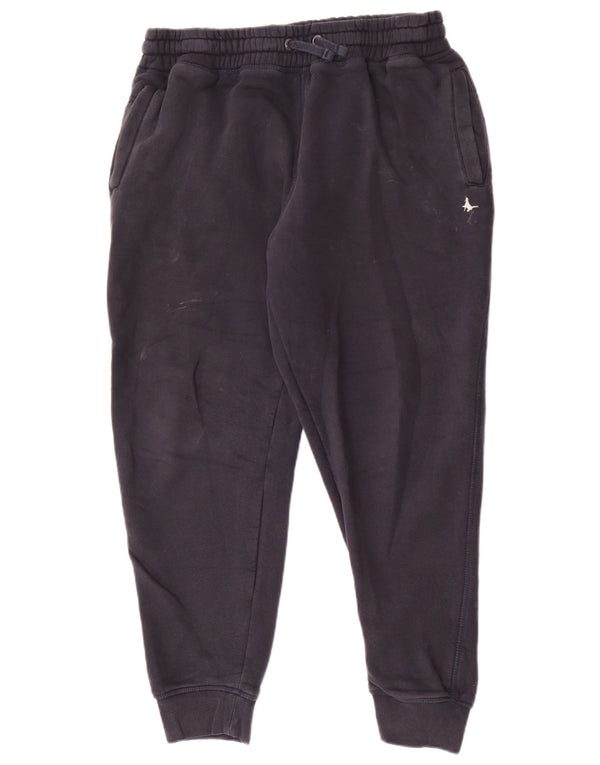Jack Wills Mens Slim Fit Tracksuit Trousers Joggers Large Navy Blue Cotton
