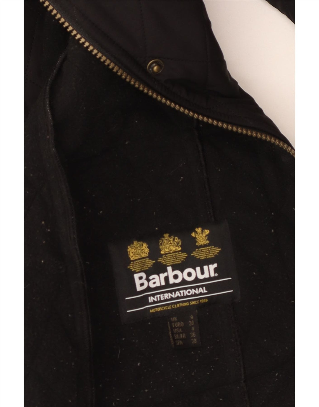 Barbour Damen Steppjacke UK 8 Small Schwarz Polyester