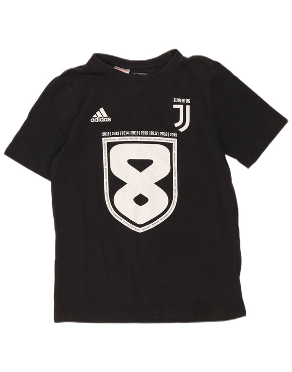 Adidas Jungen Juventus Graphic T-Shirt Top 11-12 Jahre Schwarz