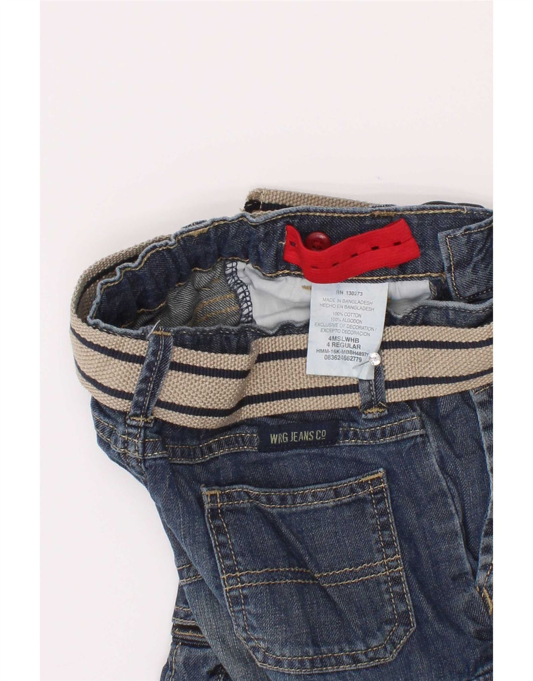 Wrangler Boys Cargo Denim Shorts 3–4 Jahre W22 Blaue Baumwolle